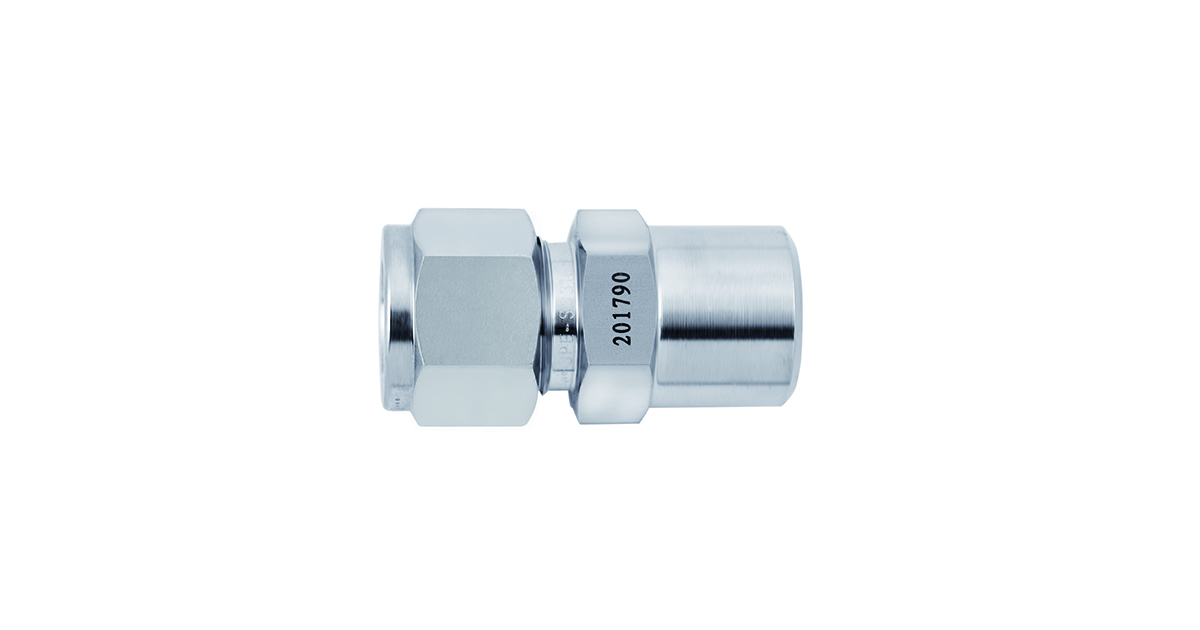 铜 JPE 卡套对焊接头10mm卡套1/2"