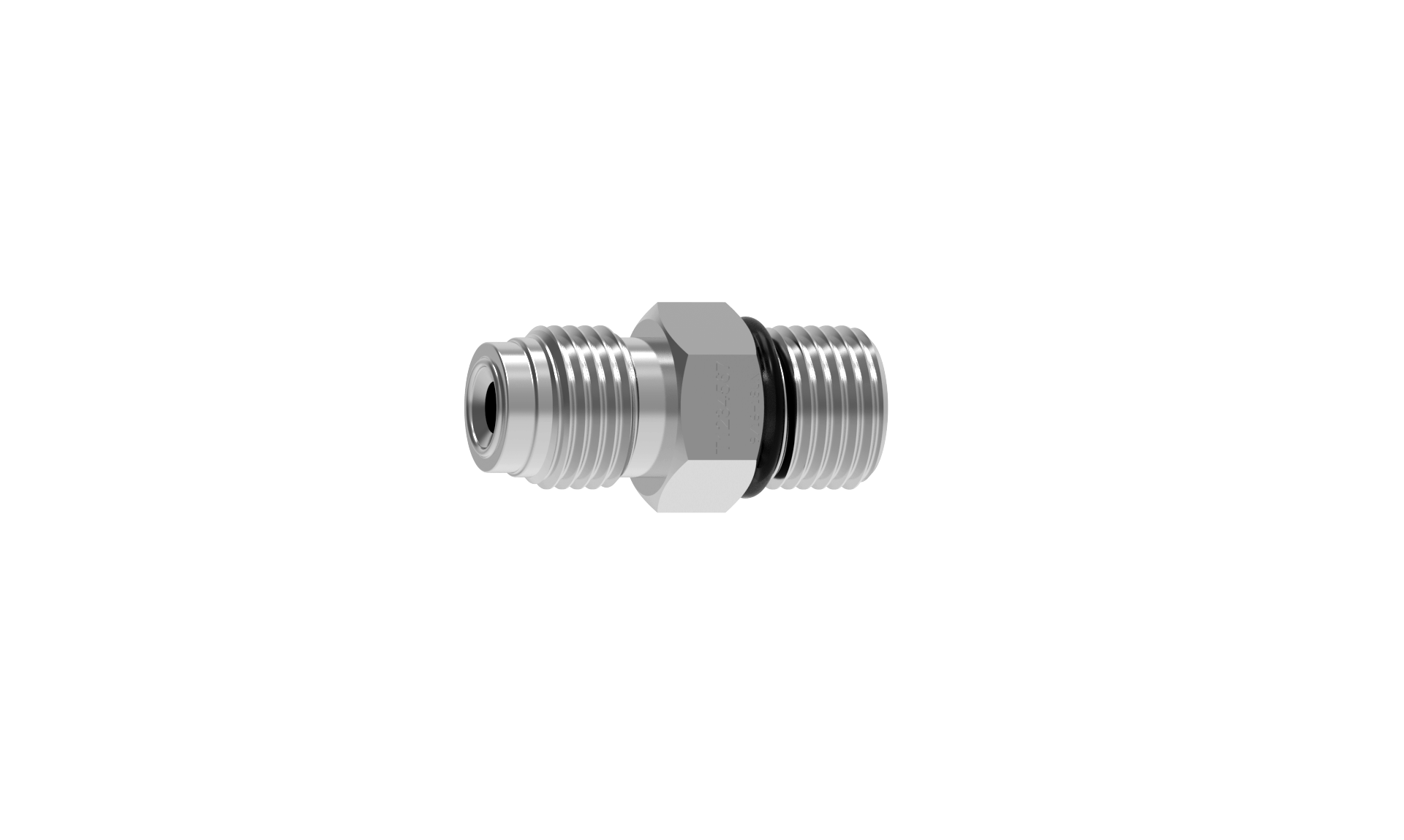 SS316L JPE VMS外螺纹直通接头SAE螺纹O型圈密封1/4"BSPT9/16-18SAE