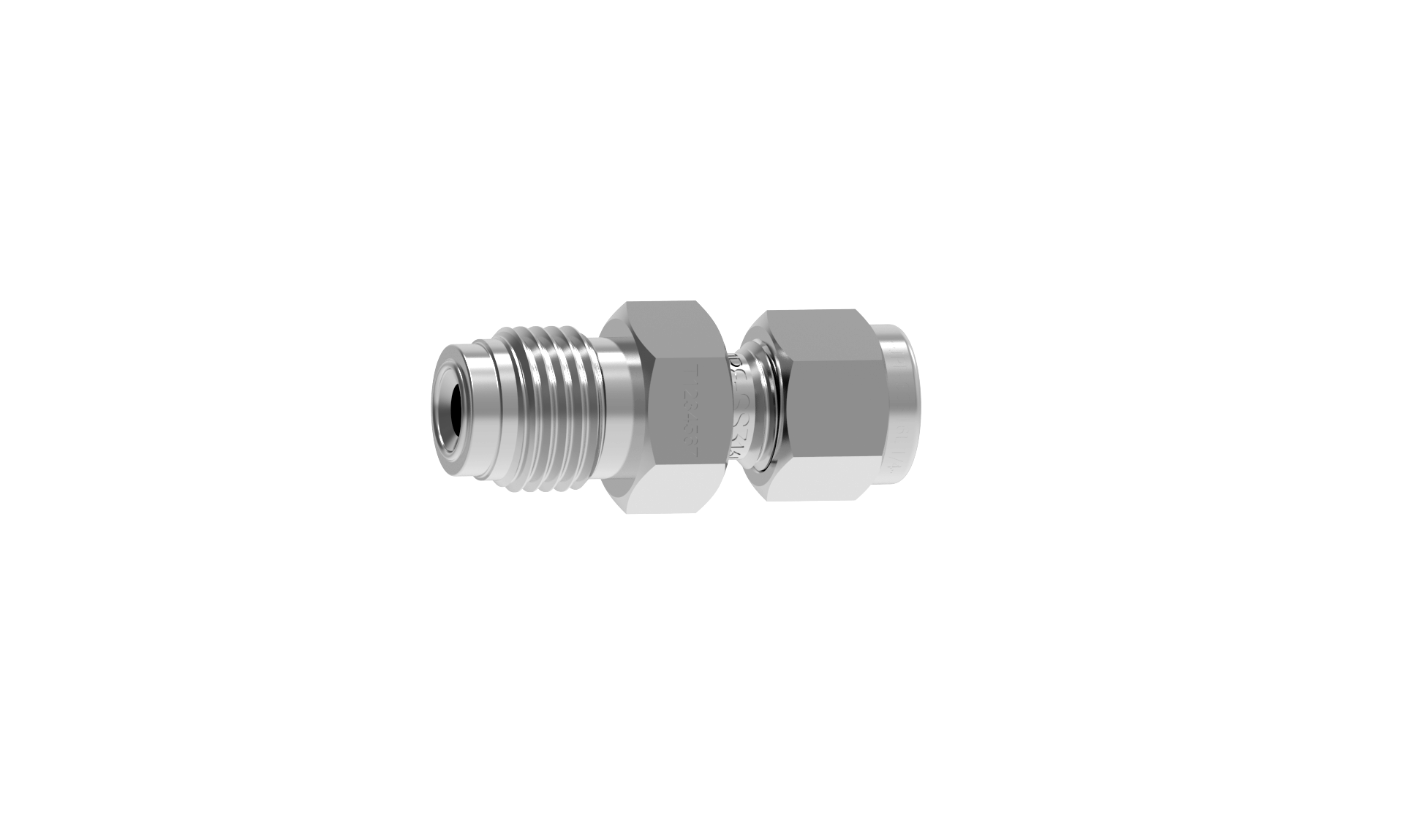 S3316L JPE VMS卡套连接直通接头1/4"BSPT1/4"卡套