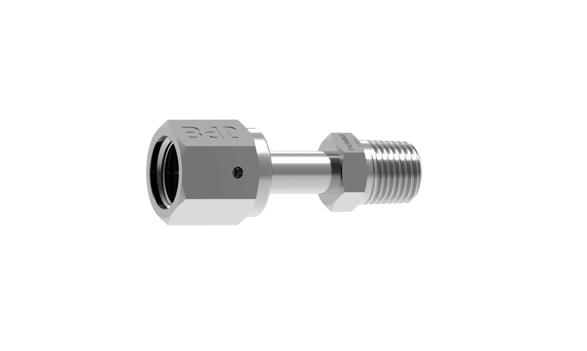 S3316L JPE VMS内螺纹外牙直通接头1/4" 1/4"BSPT