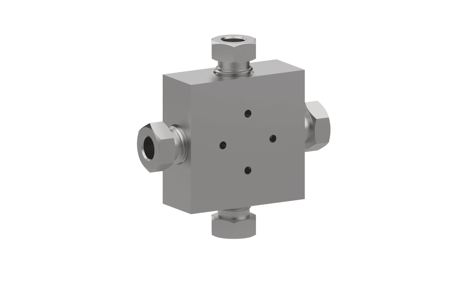 SS316L JPE 中压锥面螺纹四通1/4C&T