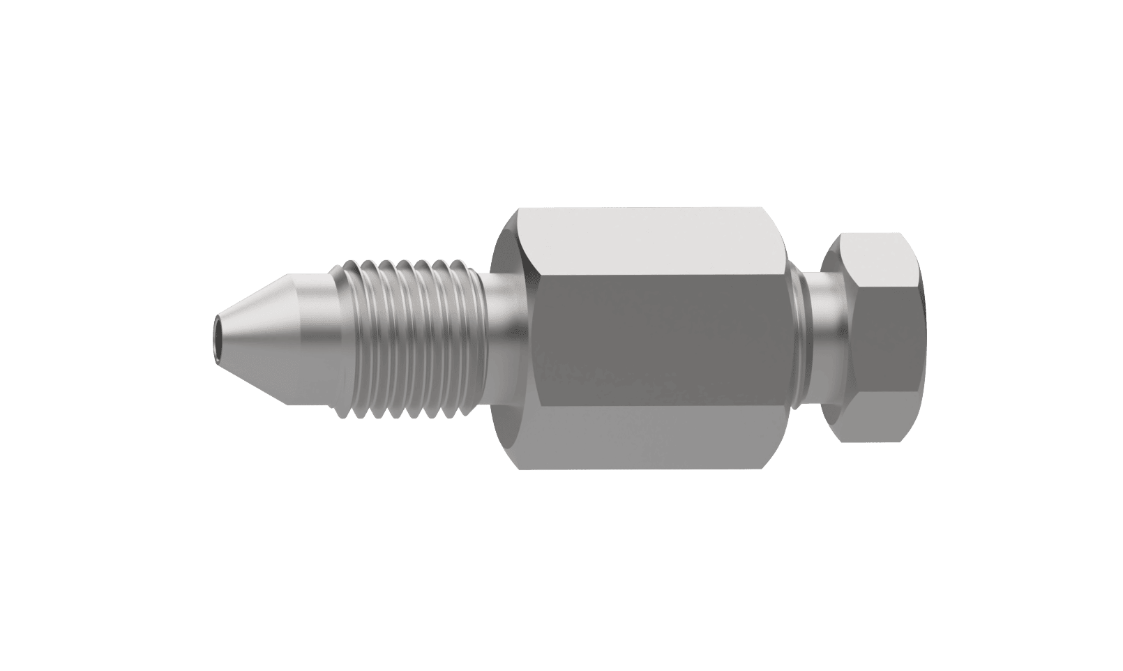 SS316L JPE 中压接头外螺纹1/4"C&T转中压内螺纹9/16"C&T