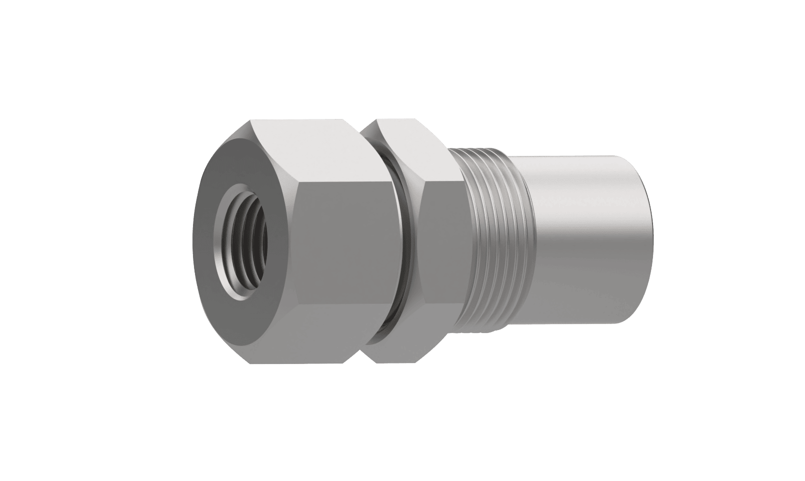 SS316L JPE 公称管螺纹穿板六角双内螺纹3/4"NPT