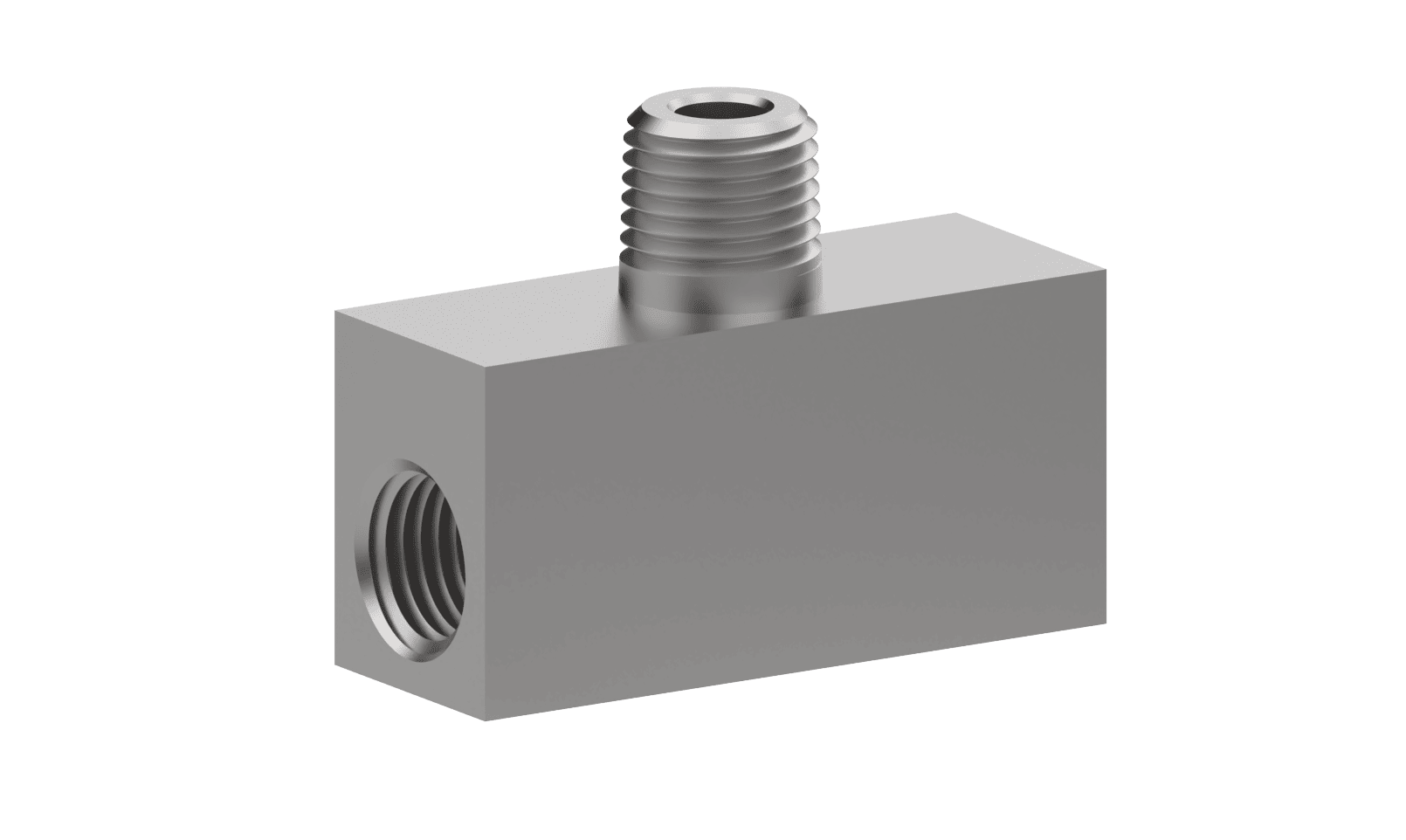SS316L JPE 公称管螺纹中心外螺纹三通1/4"NPT