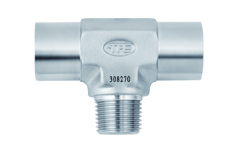 SS316L JPE 中心外螺纹三通1/4"BSPT