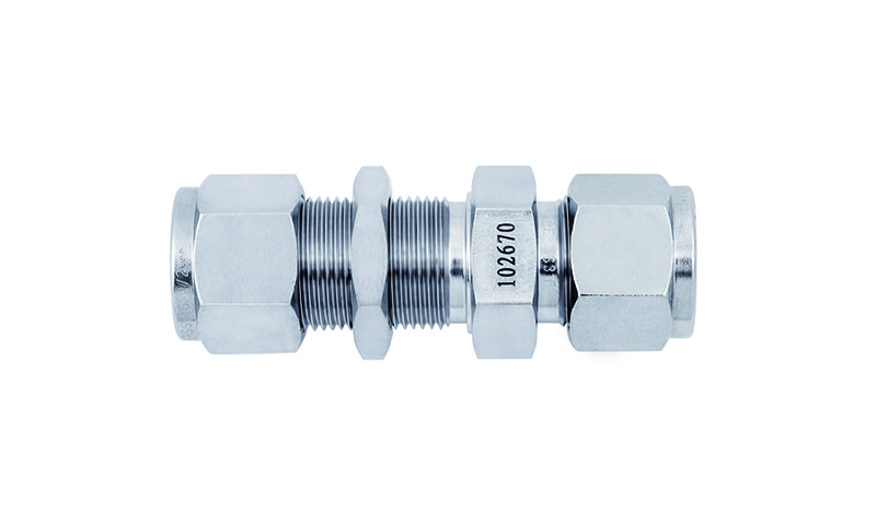 SS316L JPE 卡套穿板直通由任接头1/4"