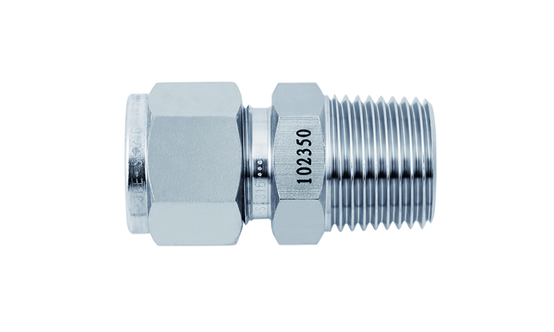 SS316L JPE 卡套外螺纹直通接头1/16"卡套1/4"NPT