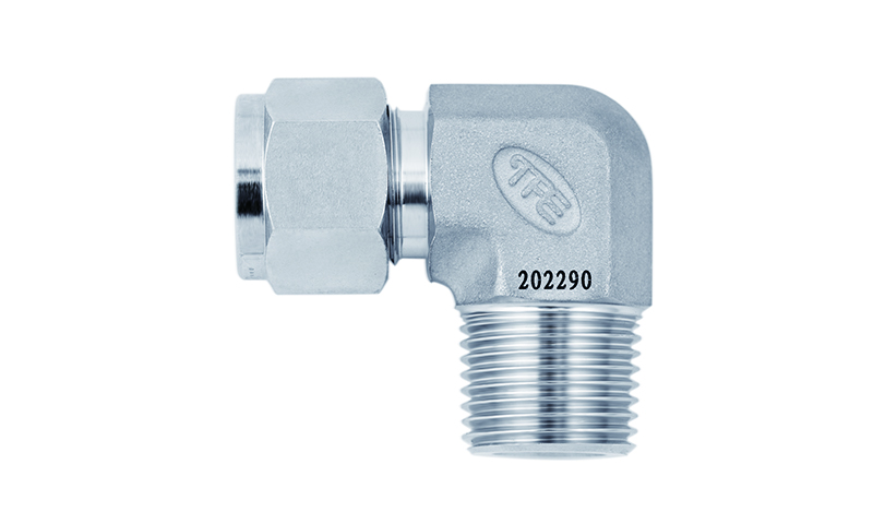 SS316L JPE 卡套外螺纹弯头12mm卡套1/8"BSPT