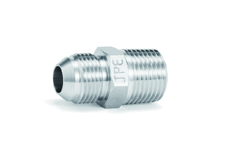 SS304 JPE JIC 37°外螺纹直接头1/4"外螺纹NPT*1/4"H