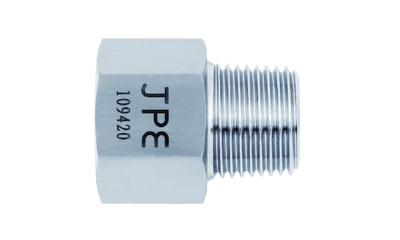SS304 JPE 表接头3/8"内螺纹BSPT*1/8"外螺纹BSPT