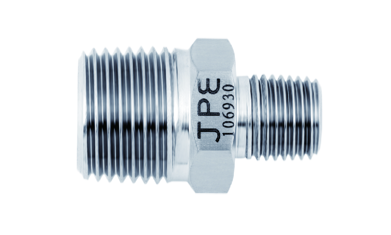 SS304 JPE 异径六角双外螺纹1/8"*1/4"BSPT