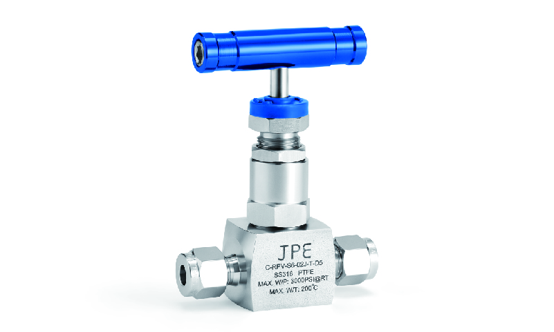 SS316L JPE 提升式旋塞阀1/4"卡套 (附PTFE的垫片)