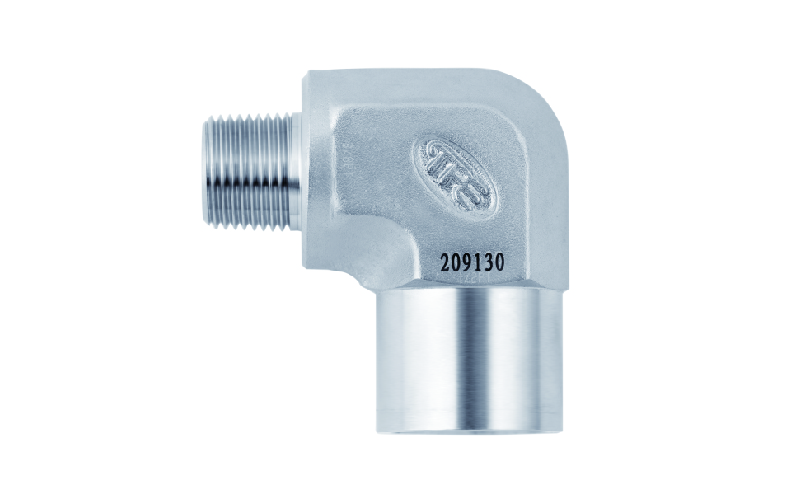 SS316L JPE 异径内外螺纹弯头1/2"内螺纹BSPT*1/4"外螺纹BSPT
