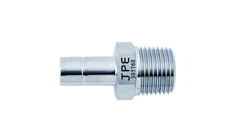 SS316L JPE 外螺纹插管接头1/2"尾管1/4"外螺纹BSPT